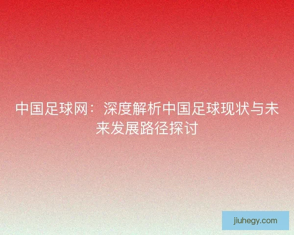 中国足球网：深度解析中国足球现状与未来发展路径探讨